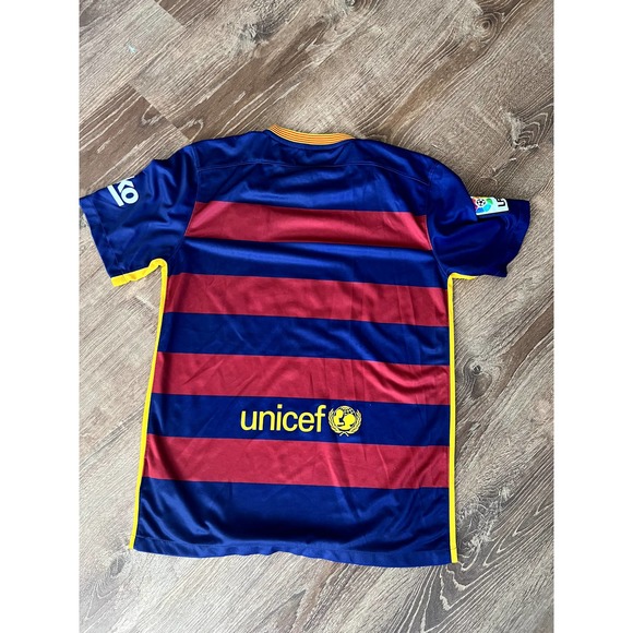 2015-2016 Nike Barcelona jersey Home Soccer Medium - Picture 4 of 5